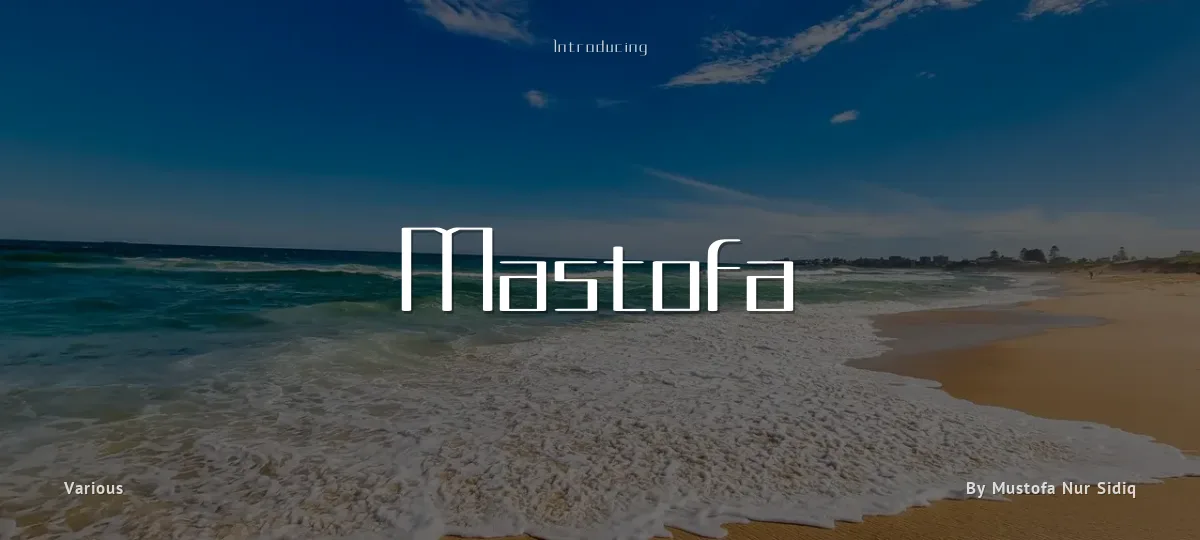 Mastofa font preview