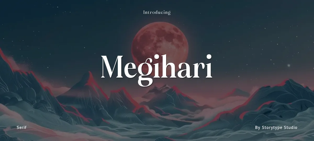Megihari font preview