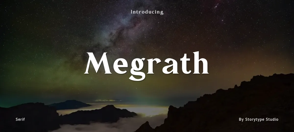 Megrath font preview