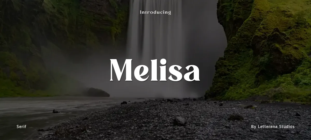 Melisa font preview