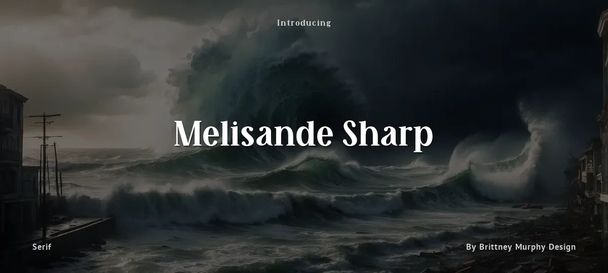 Melisande Sharp font preview