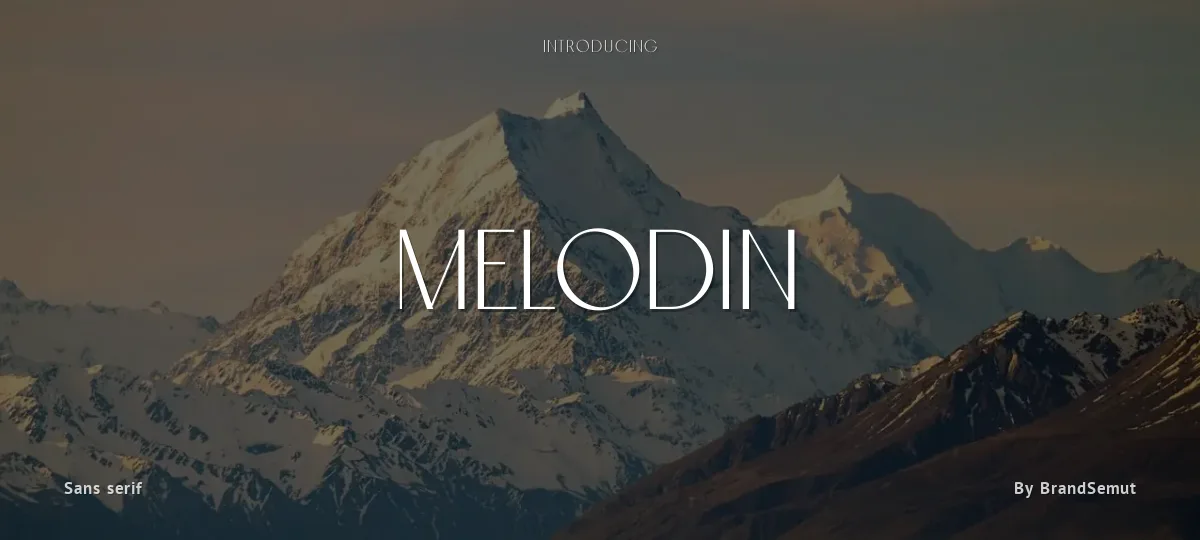 Melodin font preview