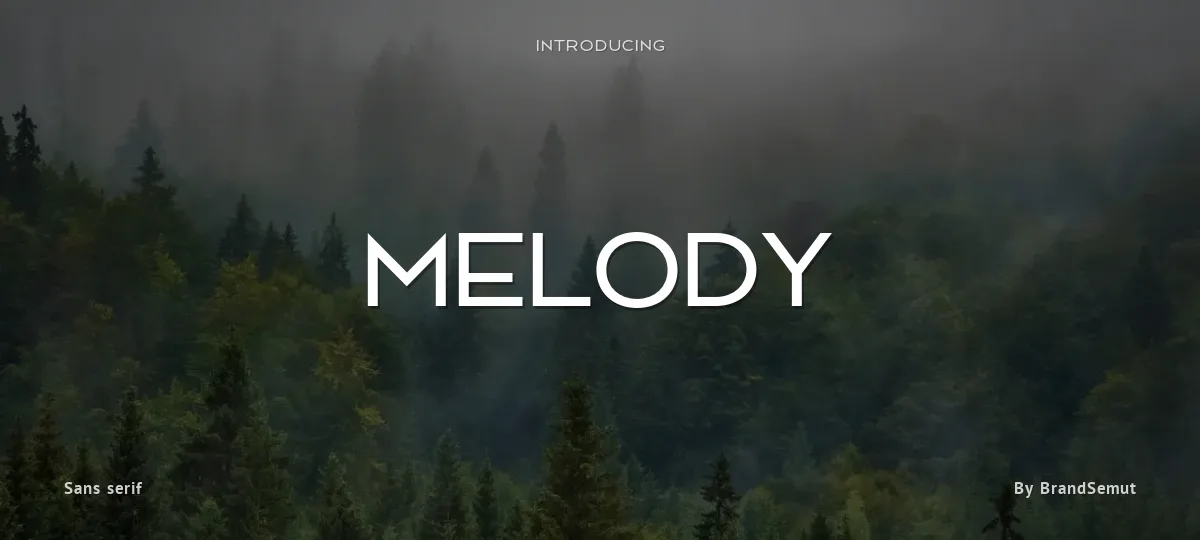 Melody font preview