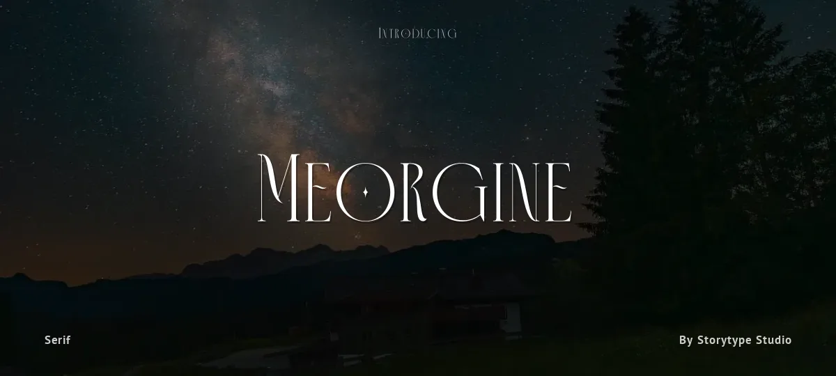 Meorgine font preview