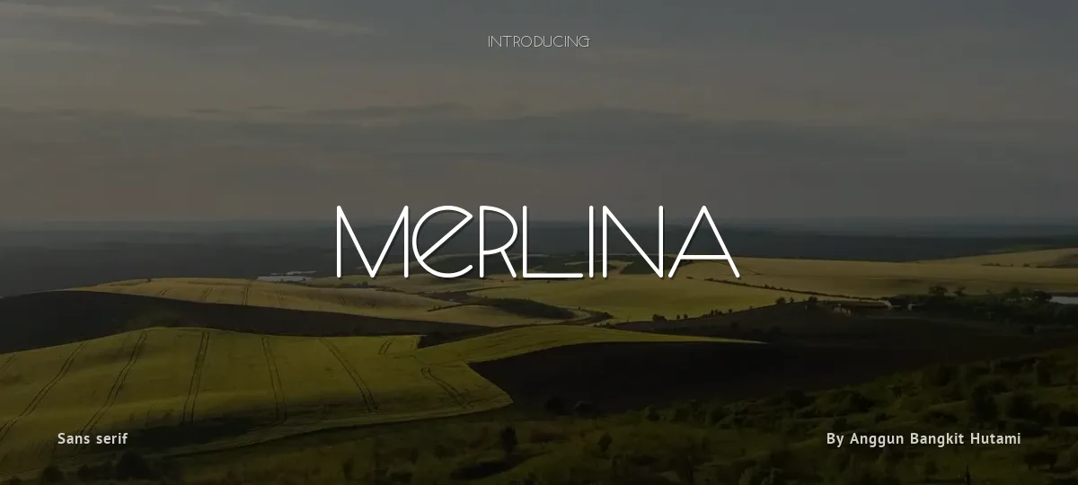 Merlina font preview