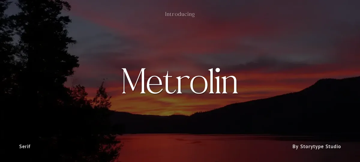 Metrolin font preview