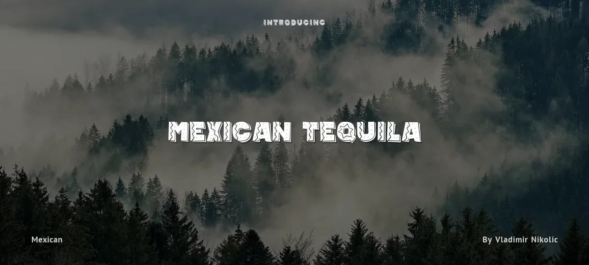 Mexican Tequila font preview