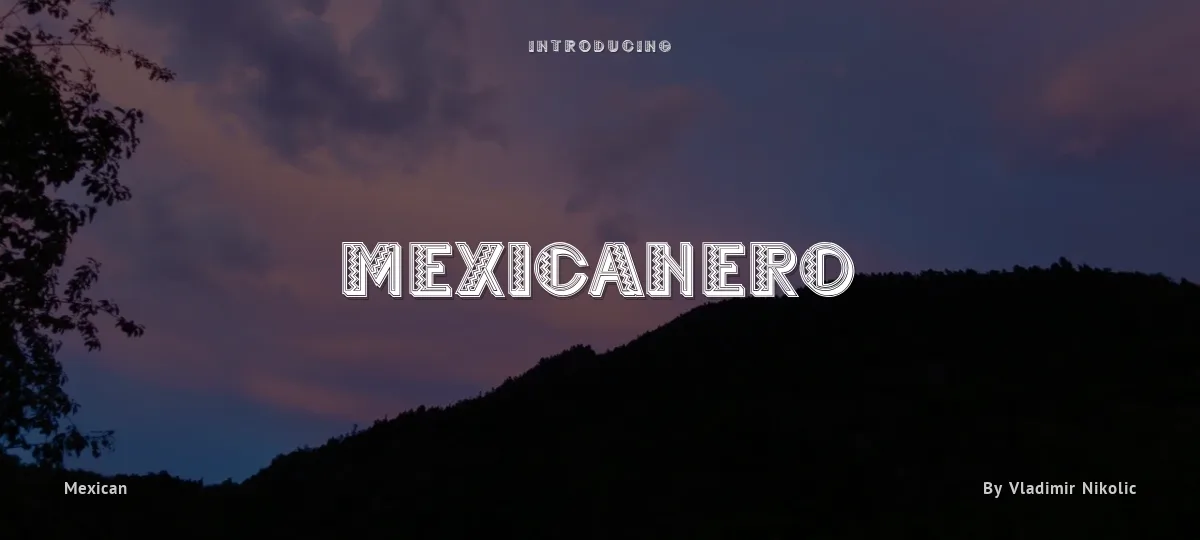 Mexicanero font preview