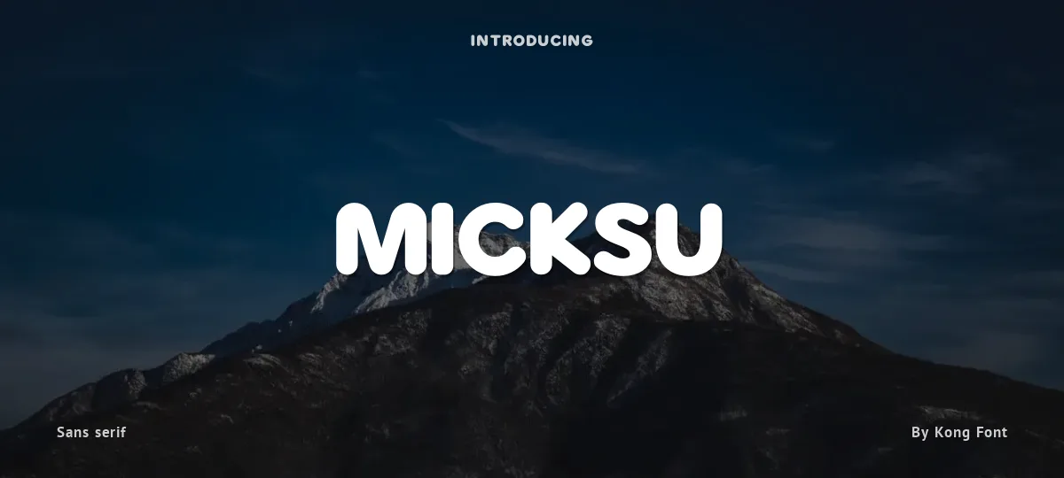 Micksu font preview