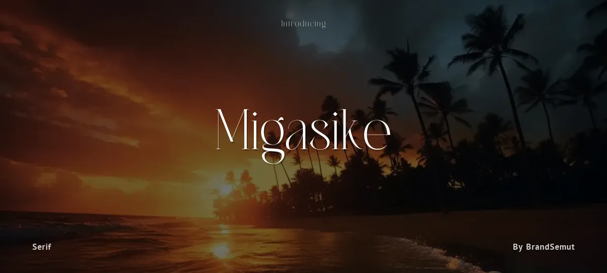 Migasike font preview