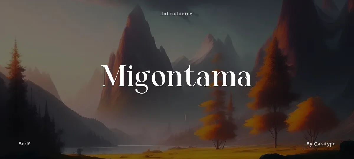 Migontama font preview