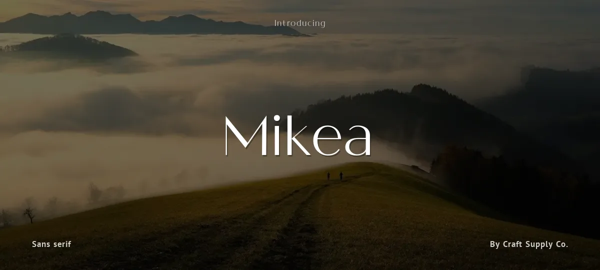 Mikea font preview
