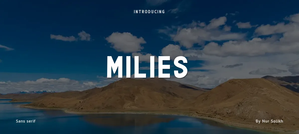 Milies font preview
