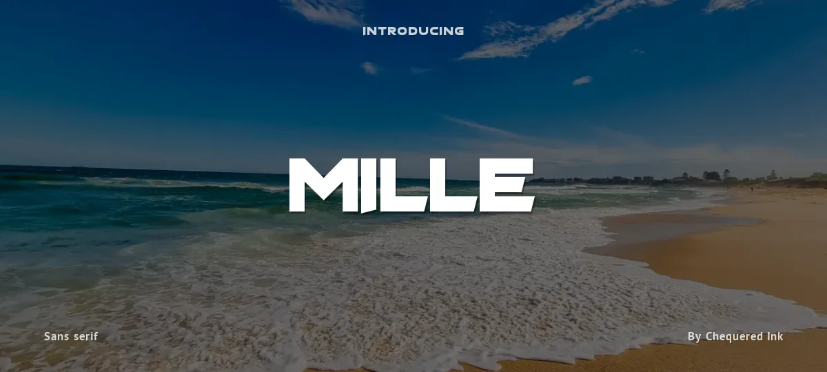 Mille font preview