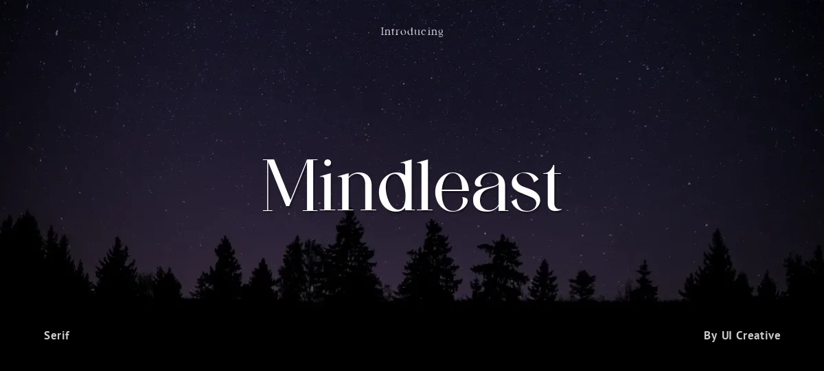 Mindleast font preview