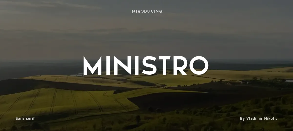 Ministro font preview