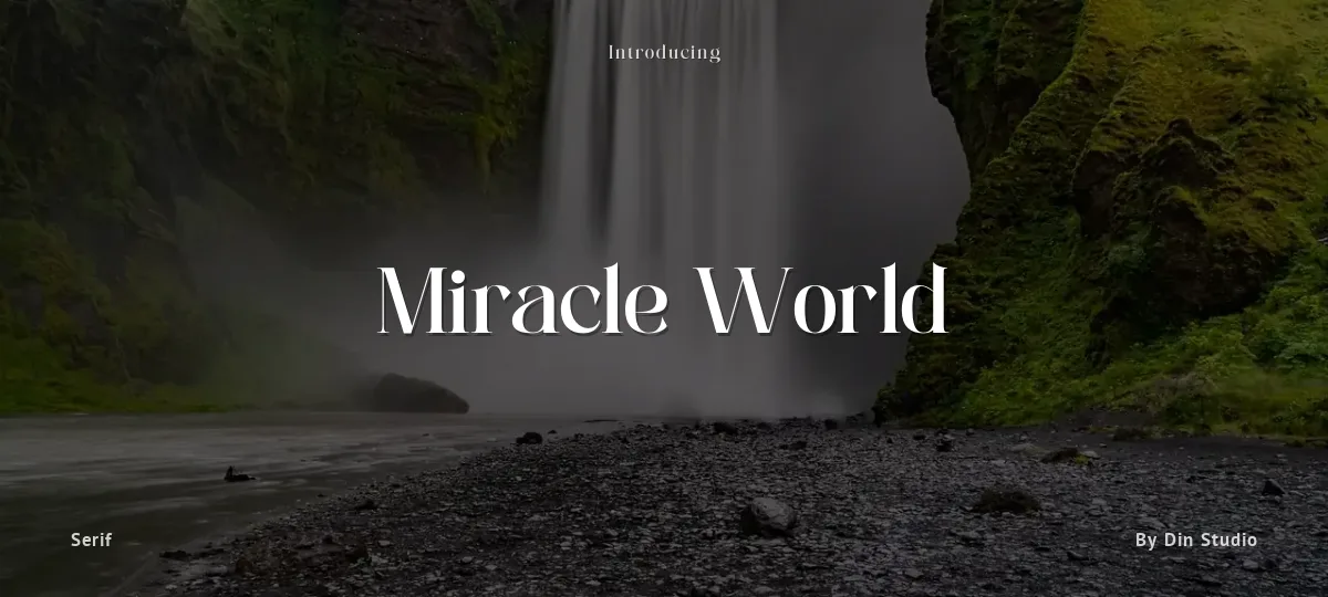 Miracle World font preview