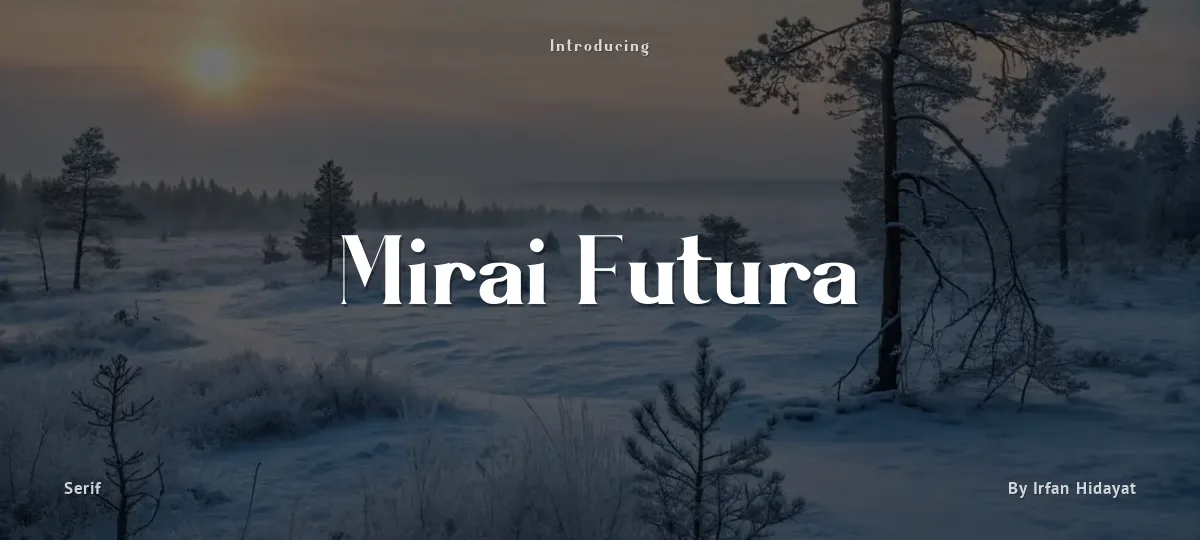 Mirai Futura font preview