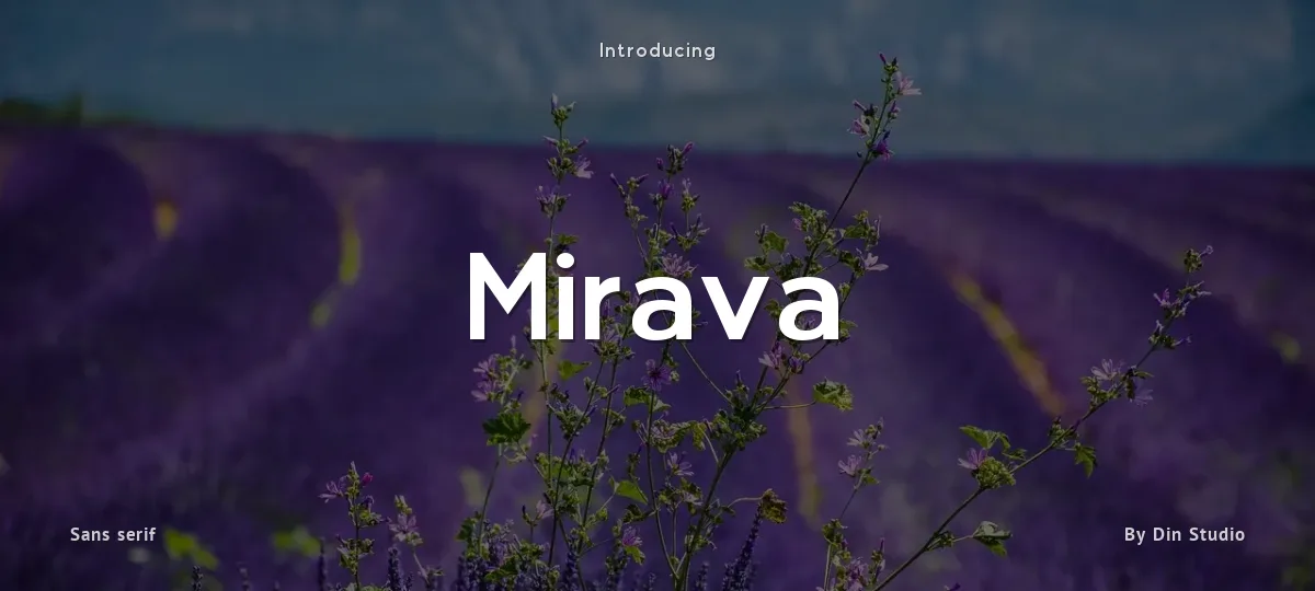 Mirava font preview
