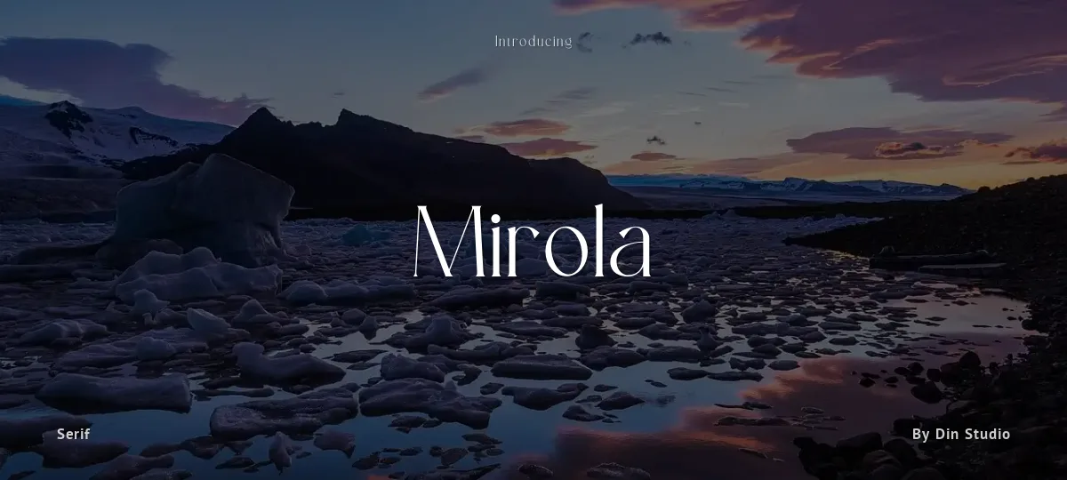 Mirola font preview