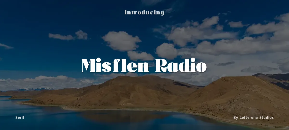 Misflen Radio font preview