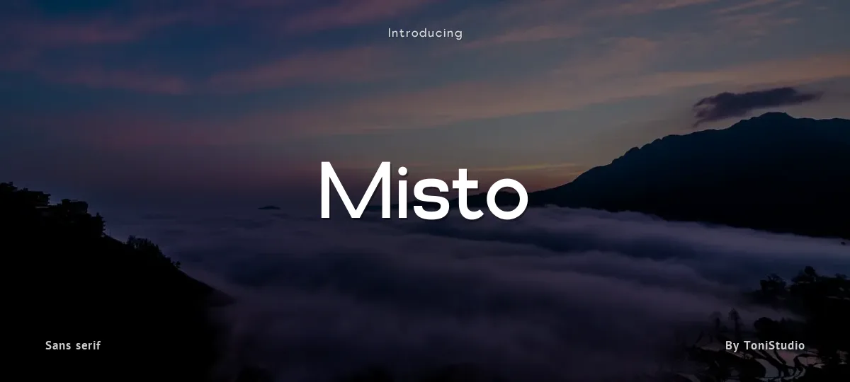 Misto font preview