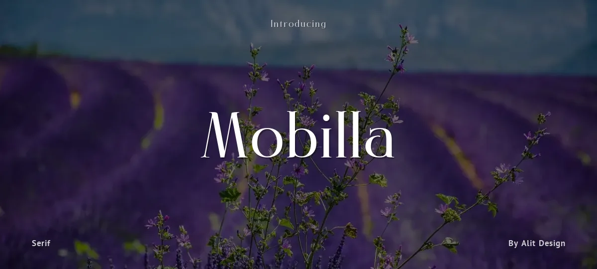 Mobilla font preview