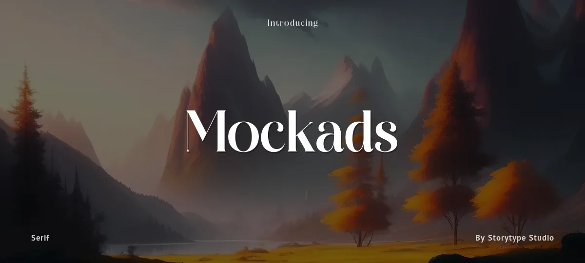 Mockads font preview