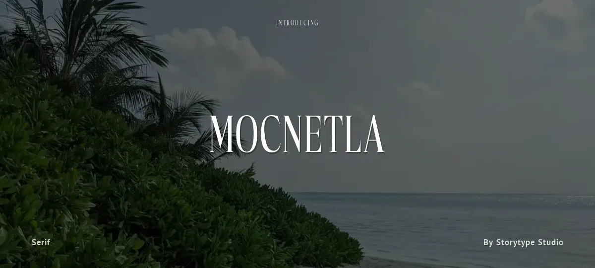 Mocnetla font preview