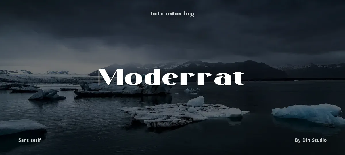 Moderrat font preview