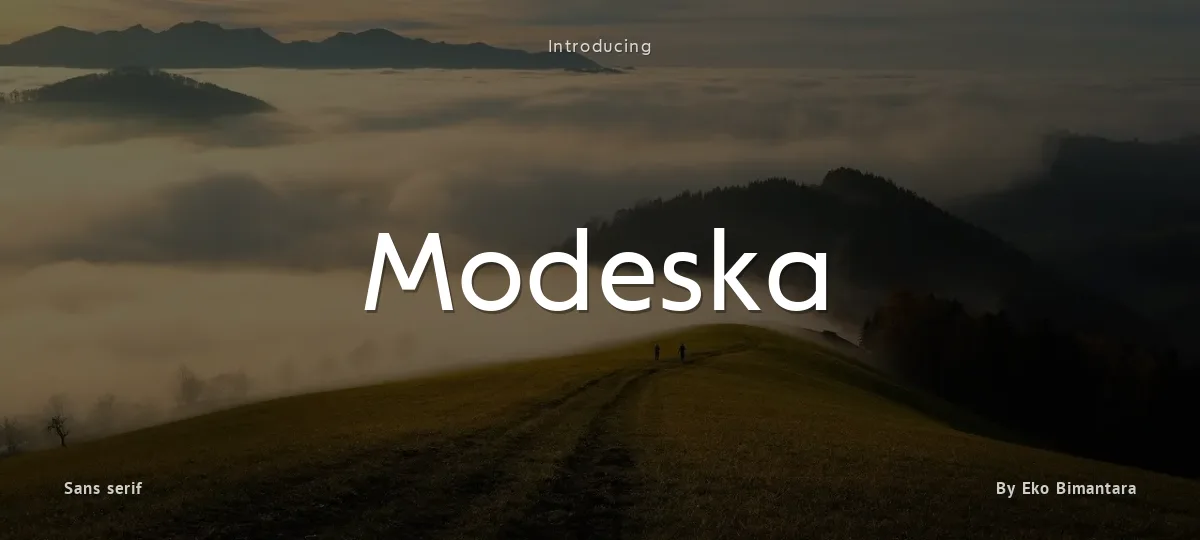 Modeska font preview