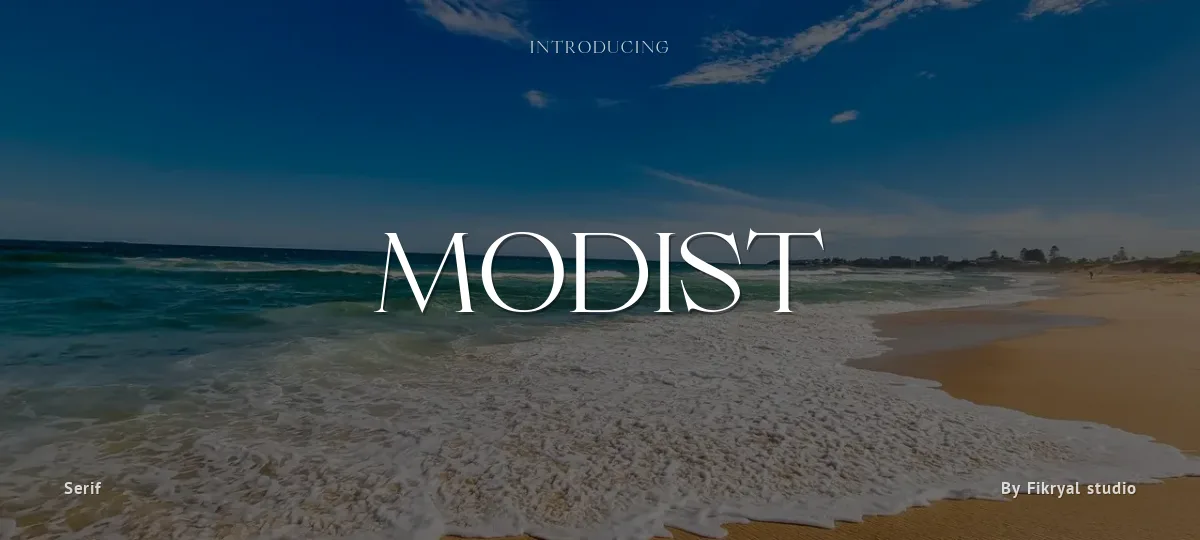Modist font preview
