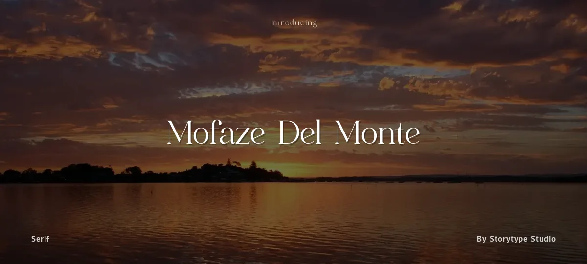 Mofaze Del Monte font preview