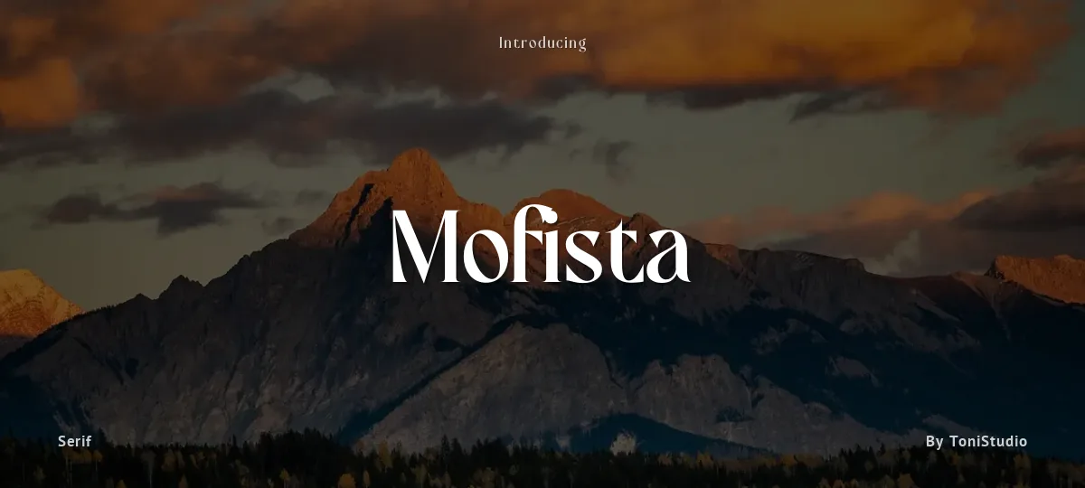 Mofista font preview