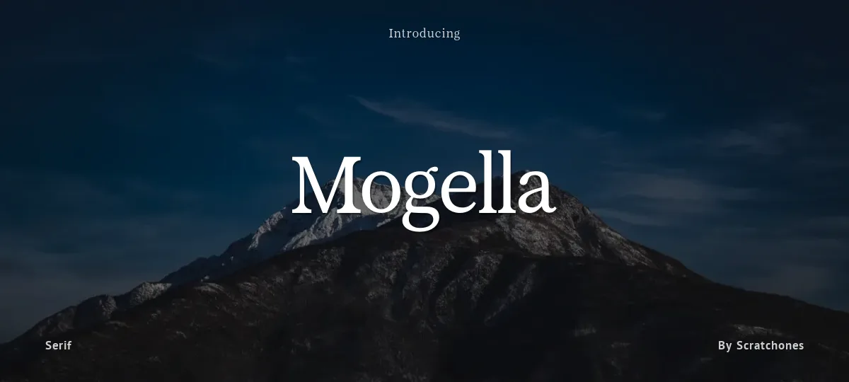 Mogella font preview