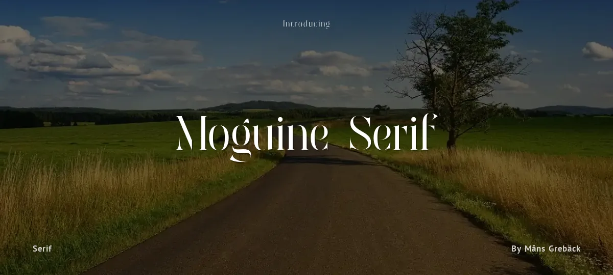 Moguine Serif font preview
