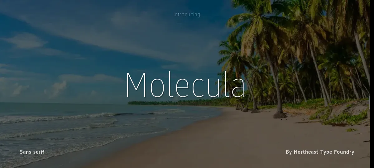 Molecula font preview