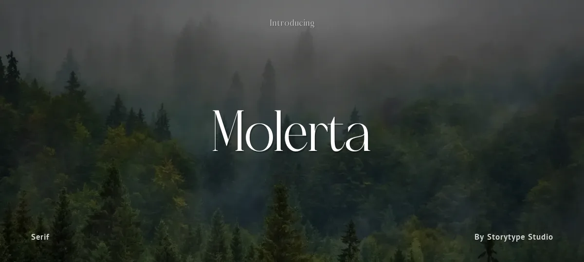 Molerta font preview