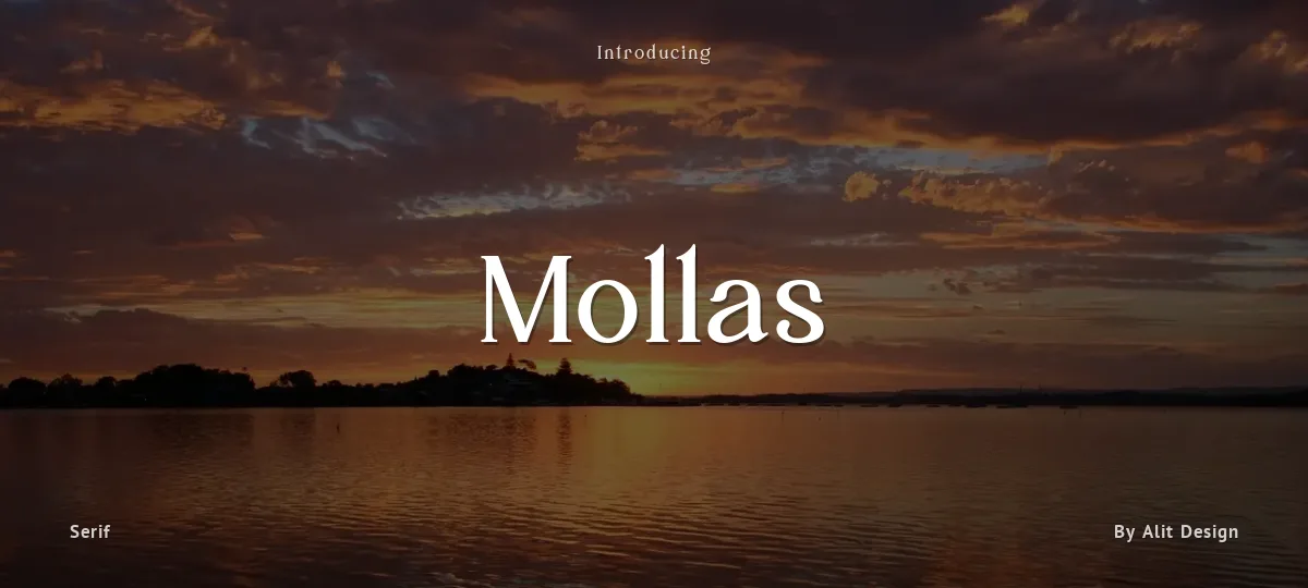 Mollas font preview