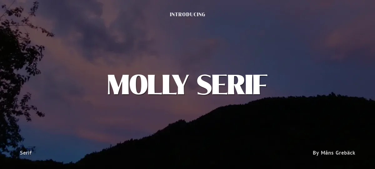 Molly Serif font preview