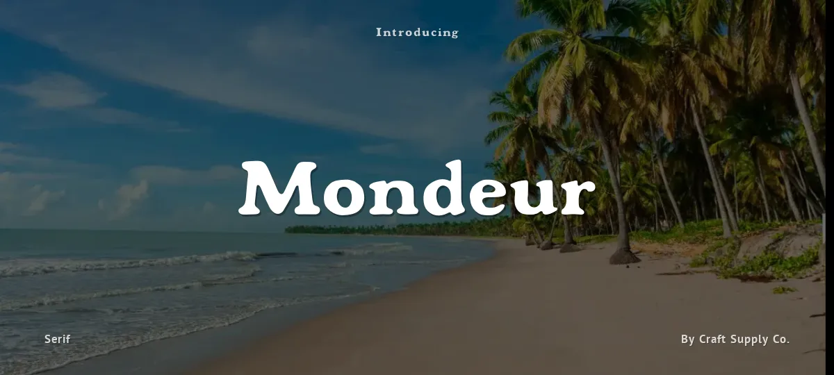 Mondeur font preview
