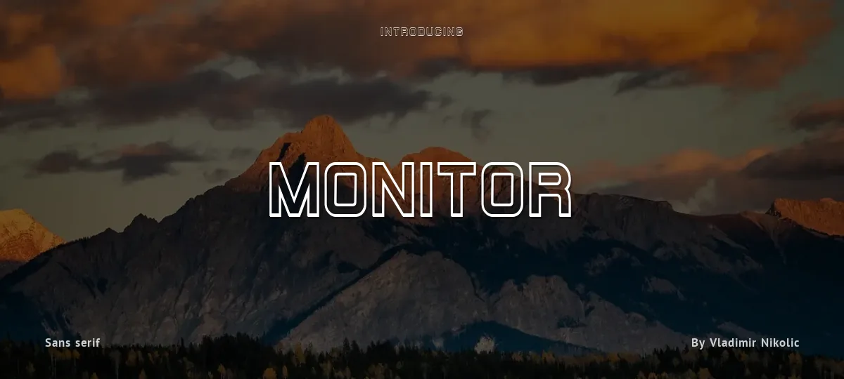 Monitor font preview