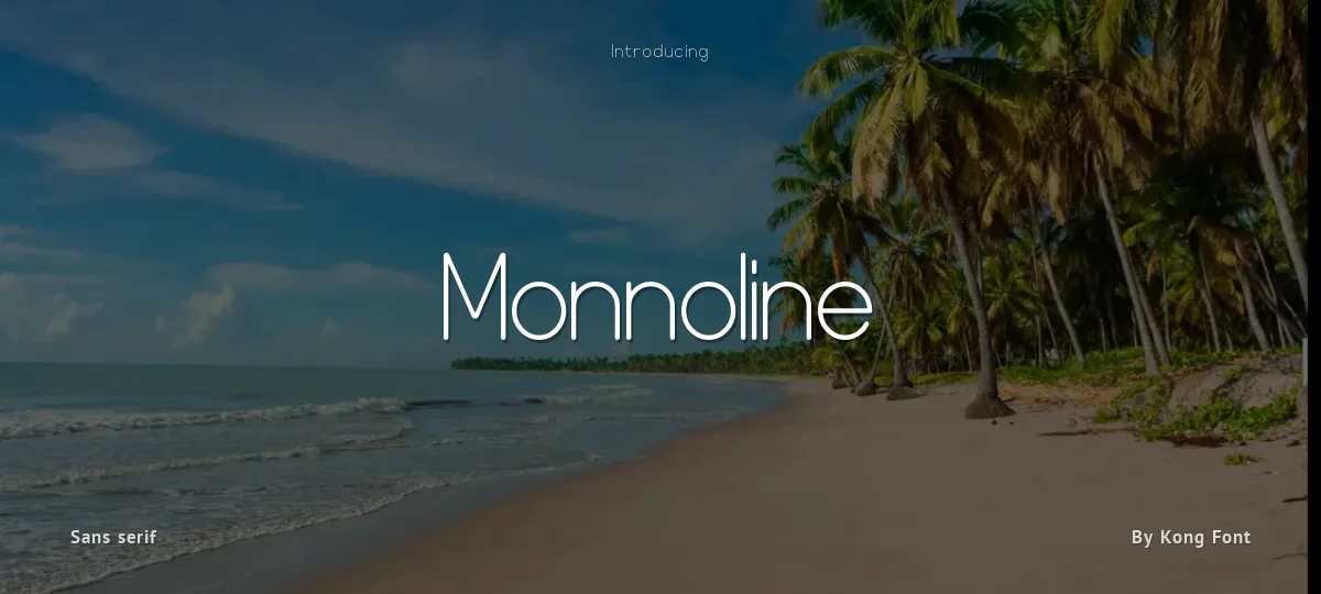 Monnoline font preview