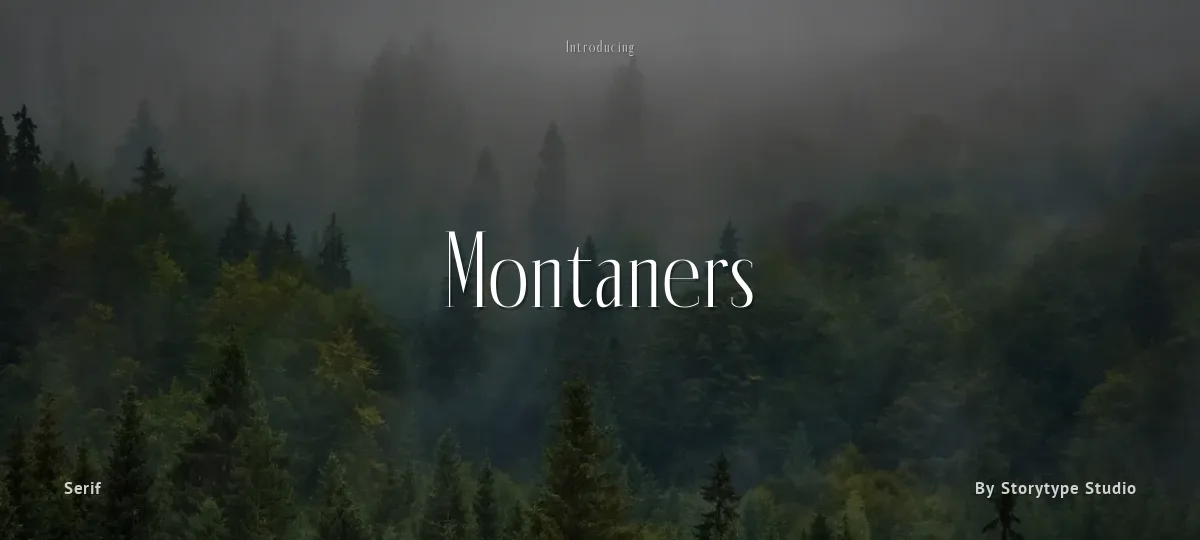 Montaners font preview