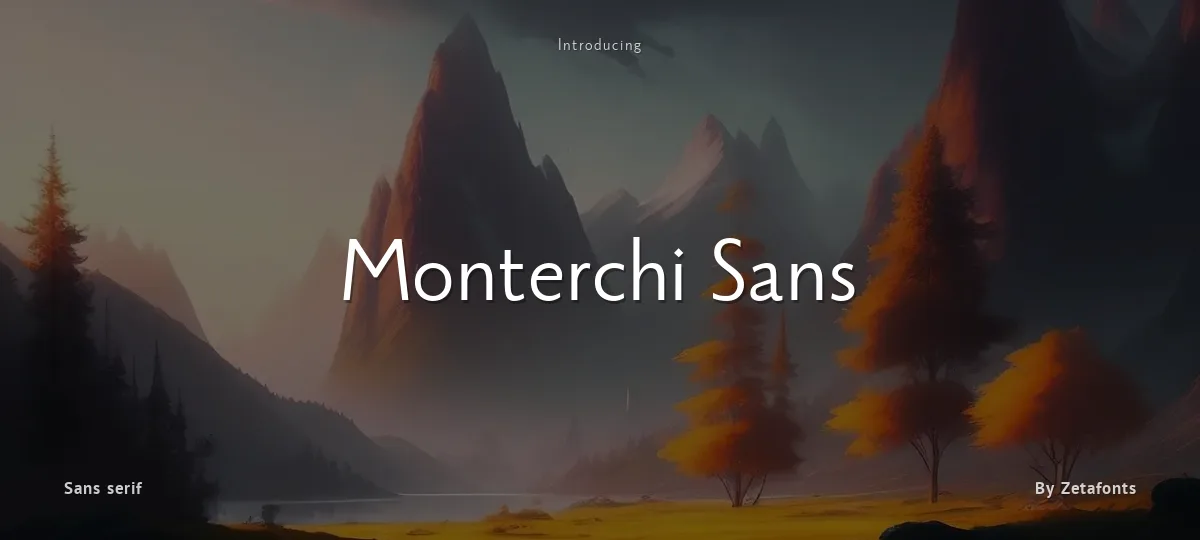 Monterchi Sans font preview