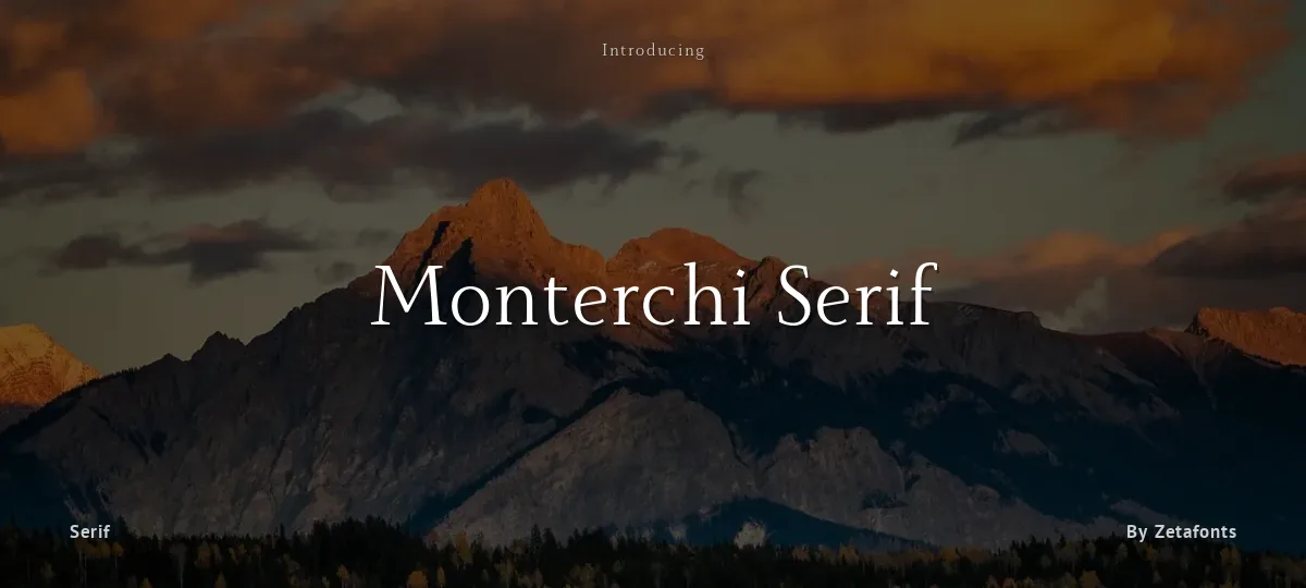 Monterchi Serif font preview