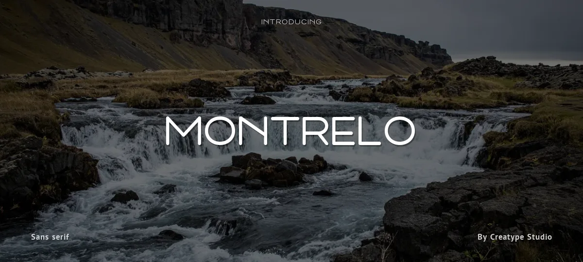 Montrelo font preview