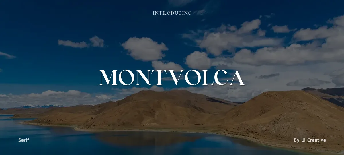 Montvolca font preview
