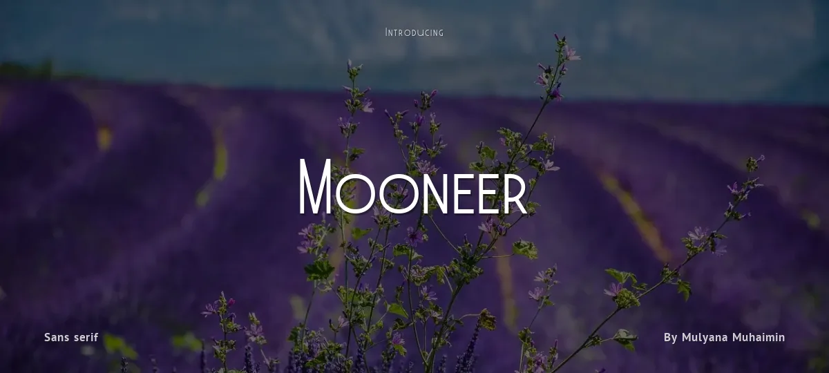 Mooneer font preview