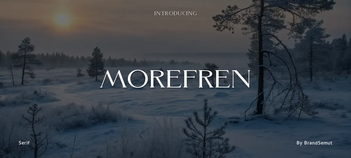 Morefren font preview